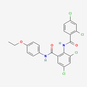 3,5-dichloro-2-[(2,4-dichlorobenzoyl)amino]-N-(4-ethoxyphenyl)benzamide