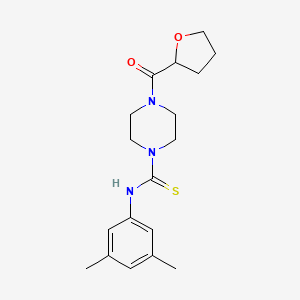 molecular formula C18H25N3O2S B4061150 N-(3,5-dimethylphenyl)-4-(tetrahydro-2-furanylcarbonyl)-1-piperazinecarbothioamide 