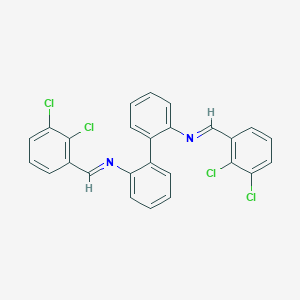 N,N'-bis[(E)-(2,3-dichlorophenyl)methylidene]biphenyl-2,2'-diamine