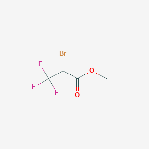 molecular formula C4H4BrF3O2 B040612 2-Bromo-3,3,3-trifluoropropanoato de metilo CAS No. 113816-36-7