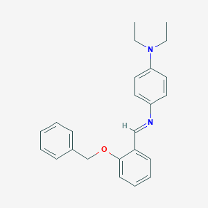 molecular formula C24H26N2O B406123 N-[2-(benzyloxy)benzylidene]-N-[4-(diethylamino)phenyl]amine 
