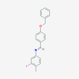 N-[4-(benzyloxy)benzylidene]-N-(3-iodo-4-methylphenyl)amine