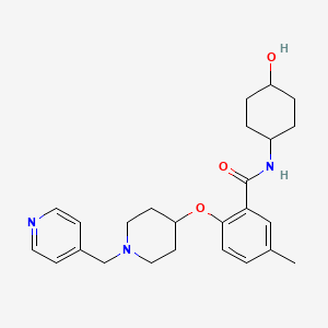 N-(trans-4-hydroxycyclohexyl)-5-methyl-2-{[1-(4-pyridinylmethyl)-4-piperidinyl]oxy}benzamide