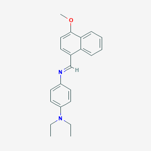 N-[4-(diethylamino)phenyl]-N-[(4-methoxy-1-naphthyl)methylene]amine