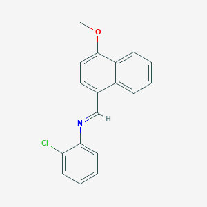 N-(2-chlorophenyl)-N-[(4-methoxy-1-naphthyl)methylene]amine