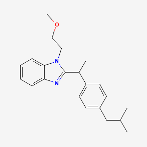 2-[1-(4-isobutylphenyl)ethyl]-1-(2-methoxyethyl)-1H-benzimidazole