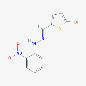 molecular formula C11H8BrN3O2S B406131 1-[(5-Bromo-2-thienyl)methylene]-2-(2-nitrophenyl)hydrazine 