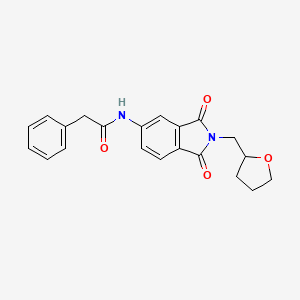 N-[1,3-dioxo-2-(tetrahydro-2-furanylmethyl)-2,3-dihydro-1H-isoindol-5-yl]-2-phenylacetamide