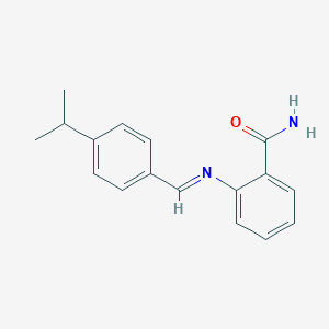 2-[(4-Isopropylbenzylidene)amino]benzamide