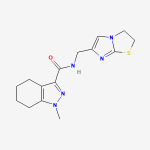 molecular formula C15H19N5OS B4061373 N-(2,3-dihydroimidazo[2,1-b][1,3]thiazol-6-ylmethyl)-1-methyl-4,5,6,7-tetrahydro-1H-indazole-3-carboxamide 