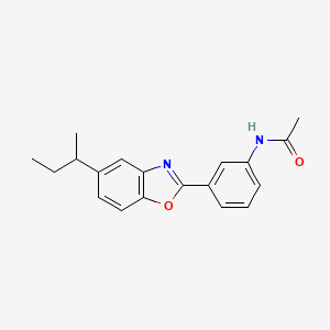 N-[3-(5-sec-butyl-1,3-benzoxazol-2-yl)phenyl]acetamide