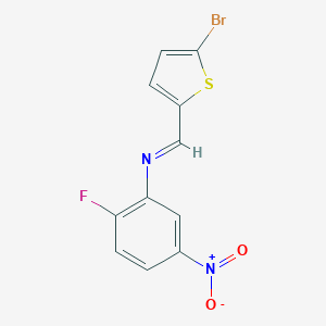 (5-Bromo-thiophen-2-ylmethylene)-(2-fluoro-5-nitro-phenyl)-amine