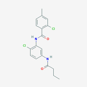 molecular formula C18H18Cl2N2O2 B4061460 N-[5-(butyrylamino)-2-chlorophenyl]-2-chloro-4-methylbenzamide 