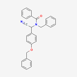 N-benzyl-N-[[4-(benzyloxy)phenyl](cyano)methyl]benzamide