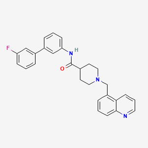 N-(3'-fluoro-3-biphenylyl)-1-(5-quinolinylmethyl)-4-piperidinecarboxamide