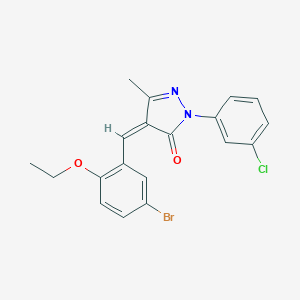 4-(5-bromo-2-ethoxybenzylidene)-2-(3-chlorophenyl)-5-methyl-2,4-dihydro-3H-pyrazol-3-one