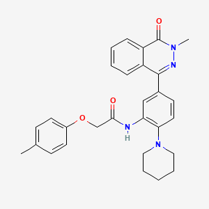 N-[5-(3-methyl-4-oxo-3,4-dihydro-1-phthalazinyl)-2-(1-piperidinyl)phenyl]-2-(4-methylphenoxy)acetamide