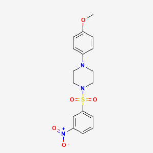 1-(4-methoxyphenyl)-4-[(3-nitrophenyl)sulfonyl]piperazine