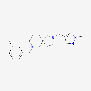 molecular formula C21H30N4 B4061644 7-(3-methylbenzyl)-2-[(1-methyl-1H-pyrazol-4-yl)methyl]-2,7-diazaspiro[4.5]decane 