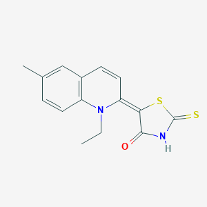 molecular formula C15H14N2OS2 B406165 5-(1-ethyl-6-methyl-2(1H)-quinolinylidene)-2-thioxo-1,3-thiazolidin-4-one 