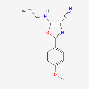 molecular formula C14H13N3O2 B4061706 5-(allylamino)-2-(4-methoxyphenyl)-1,3-oxazole-4-carbonitrile 