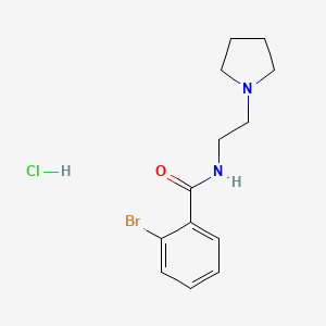 molecular formula C13H18BrClN2O B4061718 2-溴-N-[2-(1-吡咯烷基)乙基]苯甲酰胺盐酸盐 