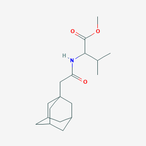 molecular formula C18H29NO3 B4061739 methyl N-(1-adamantylacetyl)valinate 