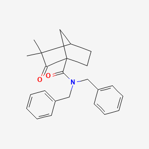 N,N-dibenzyl-3,3-dimethyl-2-oxobicyclo[2.2.1]heptane-1-carboxamide
