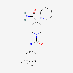 molecular formula C22H36N4O2 B4061793 N~1~'-1-adamantyl-1,4'-bipiperidine-1',4'-dicarboxamide 
