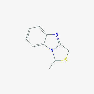 molecular formula C10H10N2S B040618 1-Methyl-3H-[1,3]thiazolo[3,4-a]benzimidazole CAS No. 116849-82-2