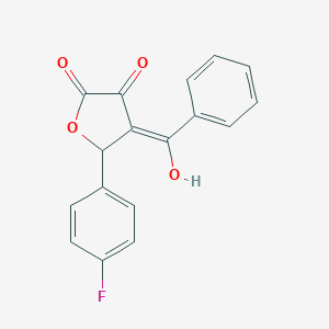 molecular formula C17H11FO4 B406180 4-benzoyl-5-(4-fluorophenyl)-3-hydroxy-2(5H)-furanone CAS No. 329070-92-0