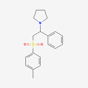 1-{2-[(4-methylphenyl)sulfonyl]-1-phenylethyl}pyrrolidine