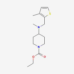 molecular formula C15H24N2O2S B4061908 ethyl 4-{methyl[(3-methyl-2-thienyl)methyl]amino}piperidine-1-carboxylate CAS No. 1269145-77-8