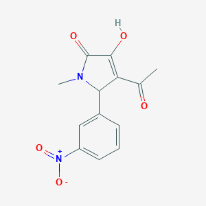 4-acetyl-3-hydroxy-5-{3-nitrophenyl}-1-methyl-1,5-dihydro-2H-pyrrol-2-one