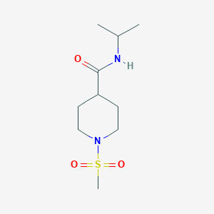 molecular formula C10H20N2O3S B4061918 N-isopropyl-1-(methylsulfonyl)-4-piperidinecarboxamide 