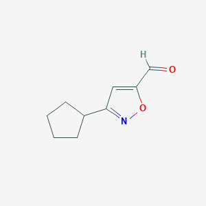3-Cyclopentylisoxazole-5-carbaldehyde