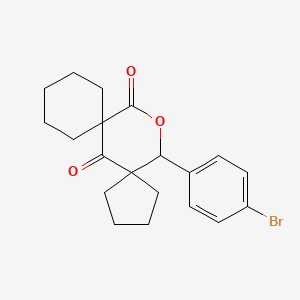 molecular formula C20H23BrO3 B4062020 15-(4-bromophenyl)-14-oxadispiro[4.1.5.3]pentadecane-6,13-dione 