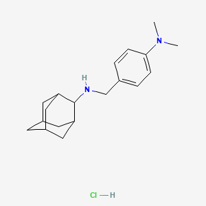 molecular formula C19H29ClN2 B4062075 N-[4-(二甲氨基)苄基]-2-金刚烷胺盐酸盐 