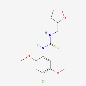 N-(4-chloro-2,5-dimethoxyphenyl)-N'-(tetrahydro-2-furanylmethyl)thiourea