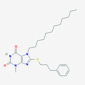 7-dodecyl-3-methyl-8-[(3-phenylpropyl)sulfanyl]-3,7-dihydro-1H-purine-2,6-dione