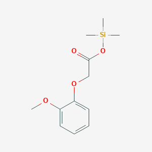 molecular formula C12H18O4Si B040621 Trimethylsilyl (2-methoxyphenoxy)acetate CAS No. 112309-83-8