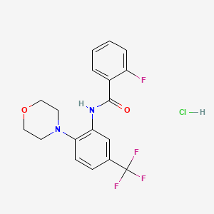2-fluoro-N-[2-(4-morpholinyl)-5-(trifluoromethyl)phenyl]benzamide hydrochloride
