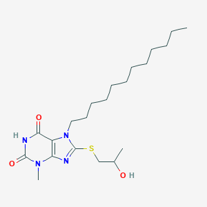 7-dodecyl-8-[(2-hydroxypropyl)sulfanyl]-3-methyl-3,7-dihydro-1H-purine-2,6-dione