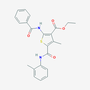 Ethyl 2-(benzoylamino)-4-methyl-5-(2-toluidinocarbonyl)-3-thiophenecarboxylate
