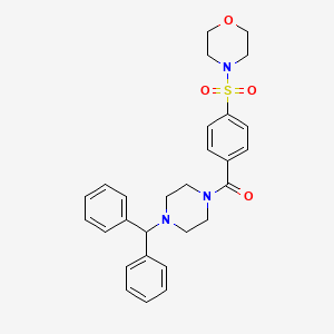 4-[(4-{[4-(diphenylmethyl)-1-piperazinyl]carbonyl}phenyl)sulfonyl]morpholine