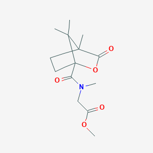 methyl N-methyl-N-[(4,7,7-trimethyl-3-oxo-2-oxabicyclo[2.2.1]hept-1-yl)carbonyl]glycinate