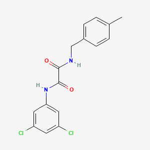 molecular formula C16H14Cl2N2O2 B4062253 N-(3,5-dichlorophenyl)-N'-(4-methylbenzyl)ethanediamide 