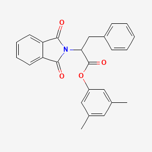 molecular formula C25H21NO4 B4062271 3,5-dimethylphenyl 2-(1,3-dioxo-1,3-dihydro-2H-isoindol-2-yl)-3-phenylpropanoate 