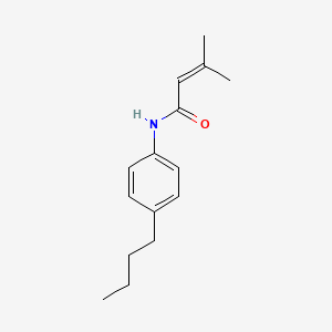 molecular formula C15H21NO B4062309 N-(4-butylphenyl)-3-methyl-2-butenamide 