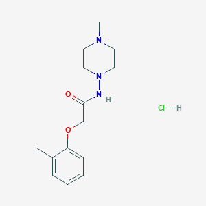 2-(2-methylphenoxy)-N-(4-methyl-1-piperazinyl)acetamide hydrochloride